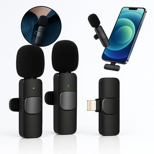 Micrófono Inalámbrico Profesional para Celular – iPhone y Tipo C